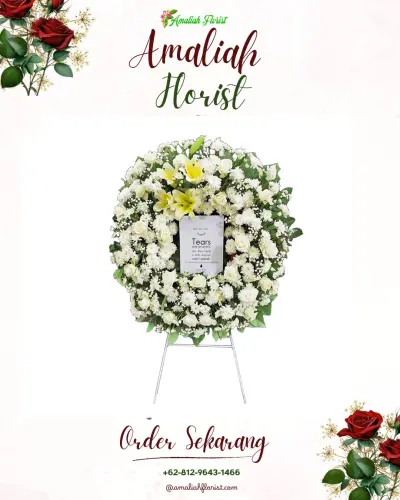 Krans Bunga Duka Cita di Winangun Dua